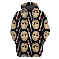 Jason Voorhees Friday The 13Th Pattern 3D Printed Hoodie/Zipper Hoodie - 2842bd8bccdb