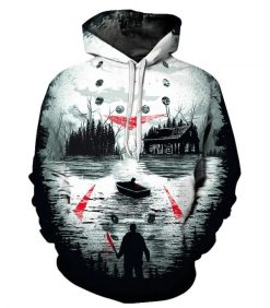 Jason Voorhees Friday the 13th Crystal Lake Art 3D Printed Hoodie/Zipper Hoodie - 40e66e331f5b
