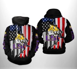 LSU Tigers NCAA US Flag 3D Printed Hoodie/Zipper Hoodie - 4ea56016f03c