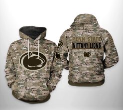 Penn State Nittany Lions NCAA Camo Veteran 3D Printed Hoodie/Zipper Hoodie - 86c26cd93b7f