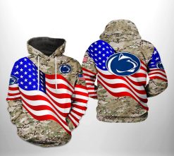 Penn State Nittany Lions NCAA US Flag Camo Veteran 3D Printed Hoodie/Zipper Hoodie - 7ad4843d7cd4