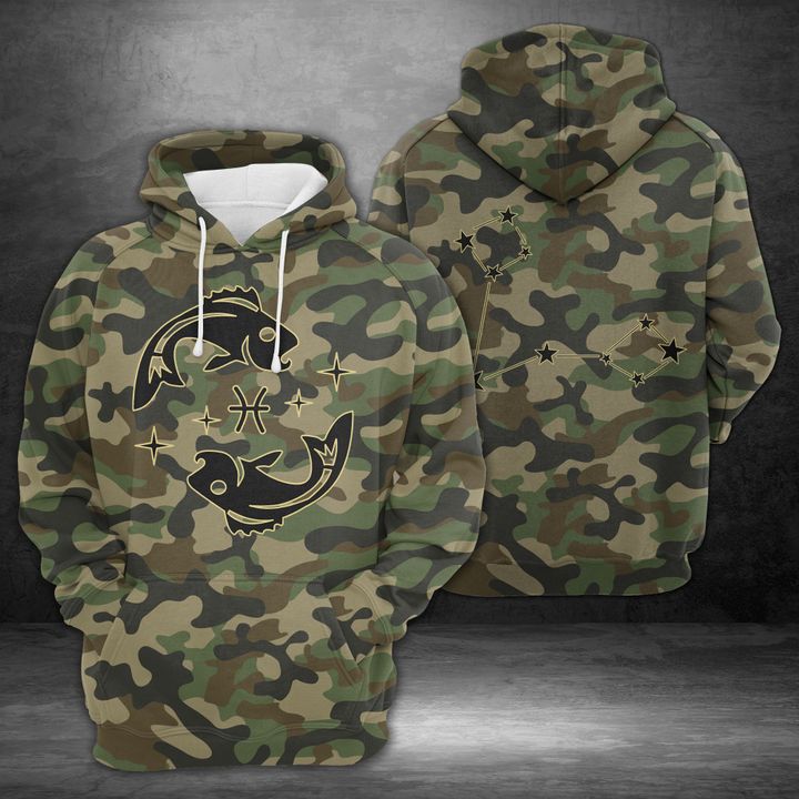 Pisces Horoscope Camo 3D Printed Hoodie/Zipper Hoodie - c34c776e826d Pisces Horoscope Camo 3D Printed Hoodie/Zipper Hoodie - c34c776e826d