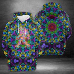 Purple Flower Bigfoot 3D Printed Hoodie/Zipper Hoodie - 7ffb5d79eacc