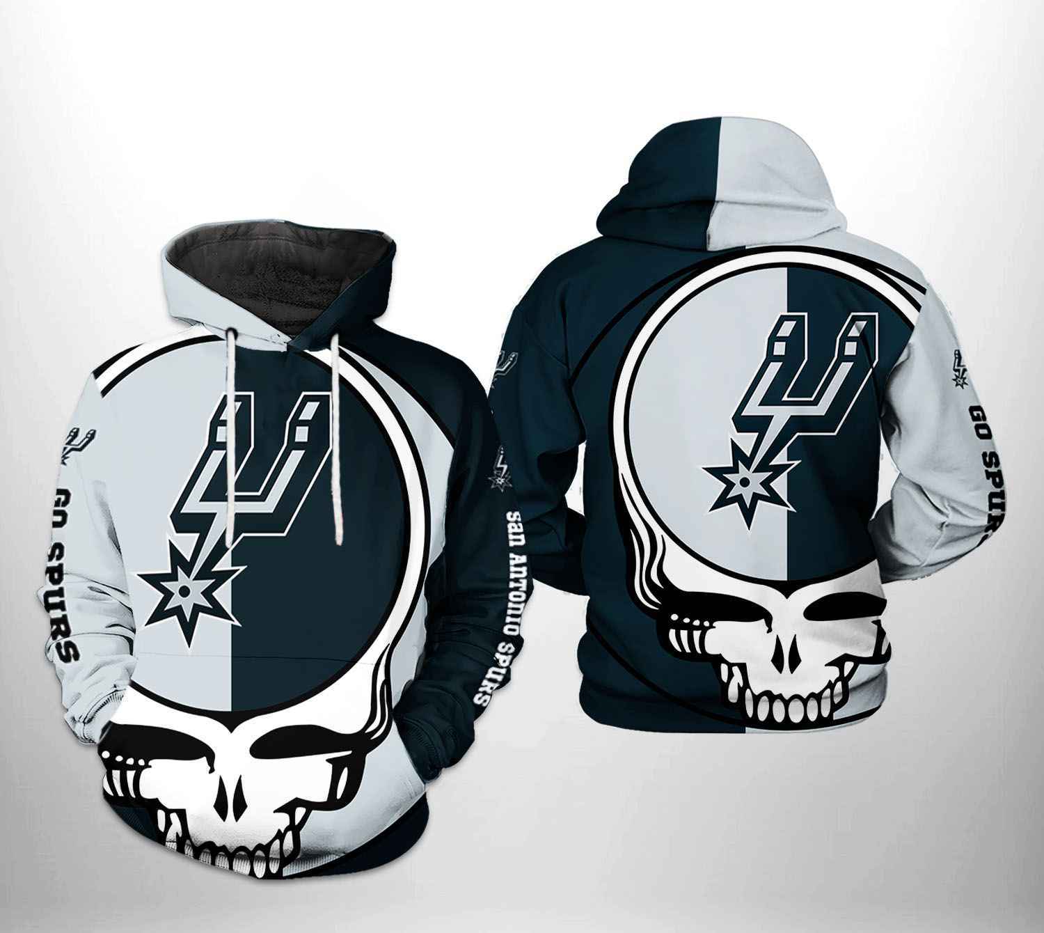 San Antonio Spurs NBA Grateful Dead 3D Printed Hoodie/Zipper Hoodie - c59f69681b68 San Antonio Spurs NBA Grateful Dead 3D Printed Hoodie/Zipper Hoodie - c59f69681b68