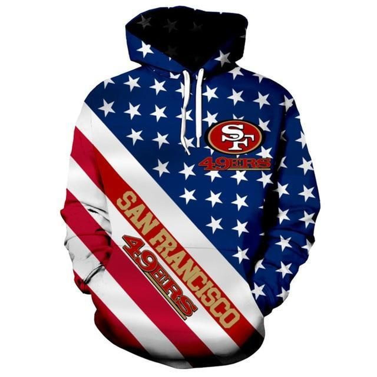 San Francisco 49ers 3D Printed Hoodie/Zipper Hoodie - 7ae6756dde4d San Francisco 49ers 3D Printed Hoodie/Zipper Hoodie - 7ae6756dde4d