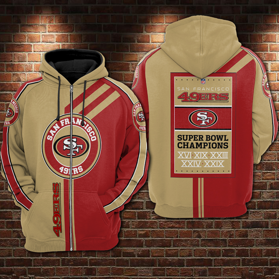 San Francisco 49ers 3D Printed Hoodie/Zipper Hoodie - 8af40071389a San Francisco 49ers 3D Printed Hoodie/Zipper Hoodie - 8af40071389a