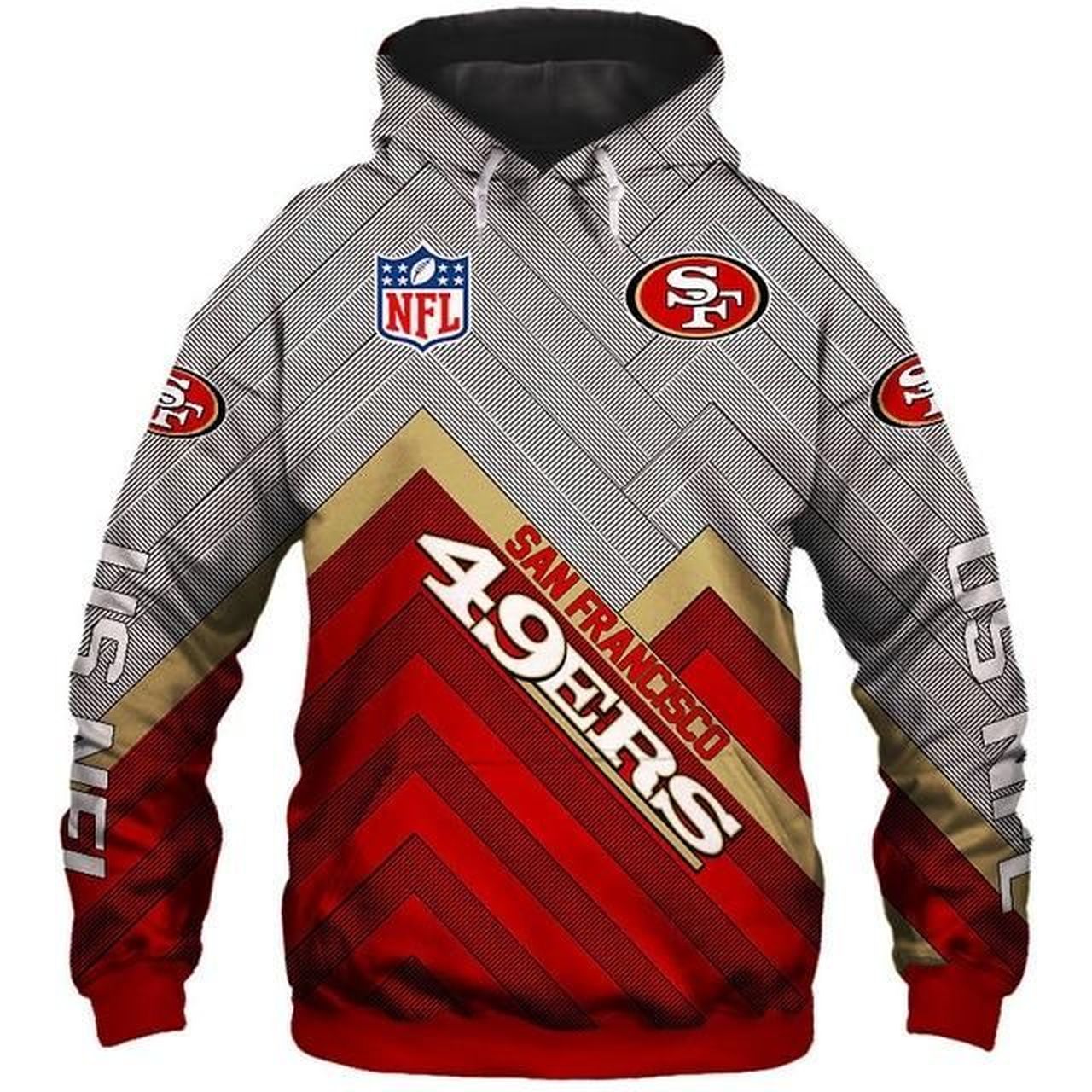 San Francisco 49ers 3D Printed Hoodie/Zipper Hoodie - 934531072fbd San Francisco 49ers 3D Printed Hoodie/Zipper Hoodie - 934531072fbd