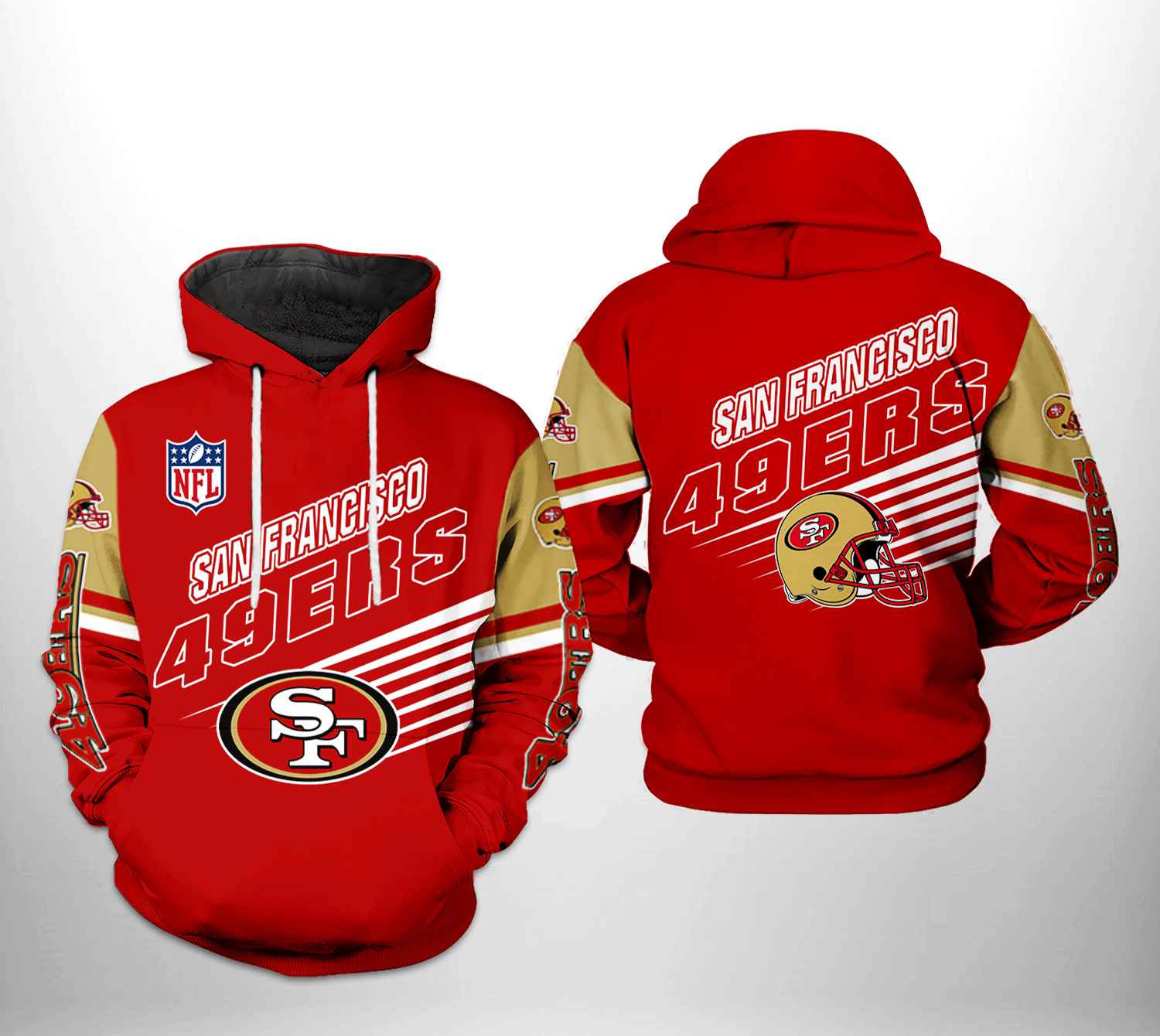 San Francisco 49ers NFL Team 3D Printed Hoodie/Zipper Hoodie - 7deae6c9ee1e San Francisco 49ers NFL Team 3D Printed Hoodie/Zipper Hoodie - 7deae6c9ee1e