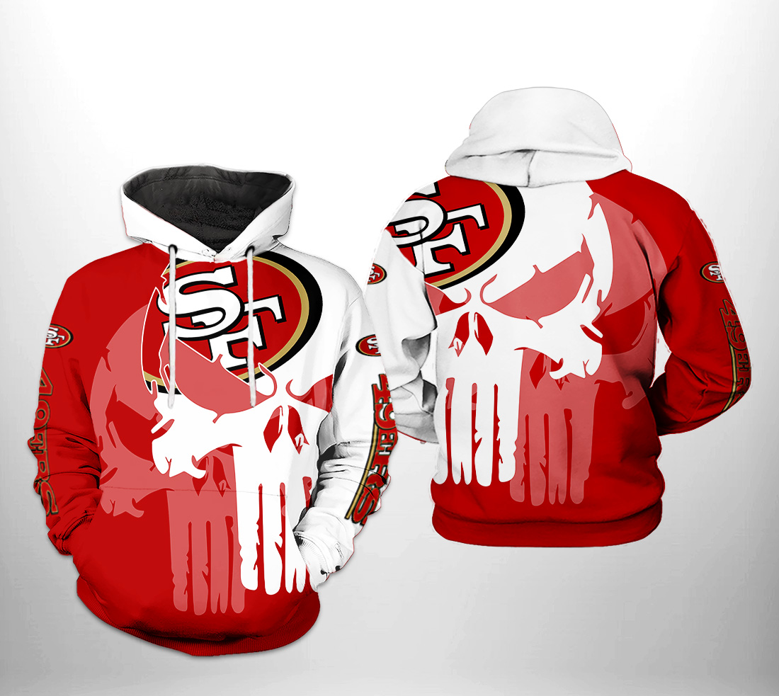 San Francisco 49ers NFL Team Skull 3D Printed Hoodie/Zipper Hoodie - 20831ce936bc San Francisco 49ers NFL Team Skull 3D Printed Hoodie/Zipper Hoodie - 20831ce936bc