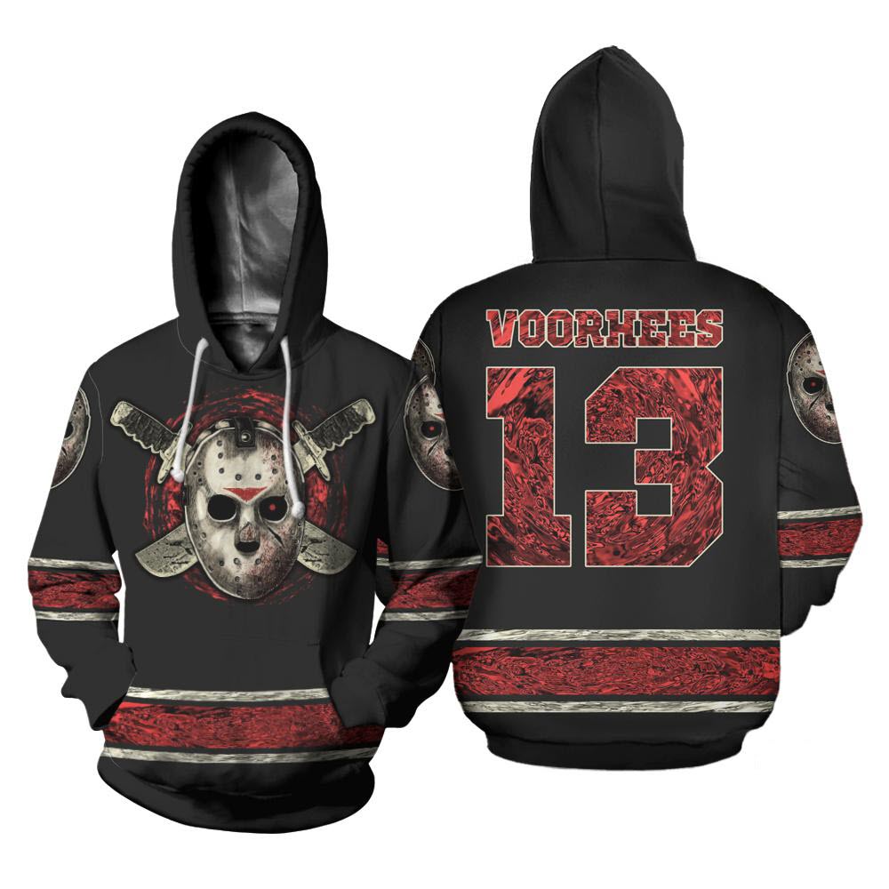 Voorhees 13 Sublimation 3D Printed Hoodie/Zipper Hoodie - a0ff3e770620 Voorhees 13 Sublimation 3D Printed Hoodie/Zipper Hoodie - a0ff3e770620
