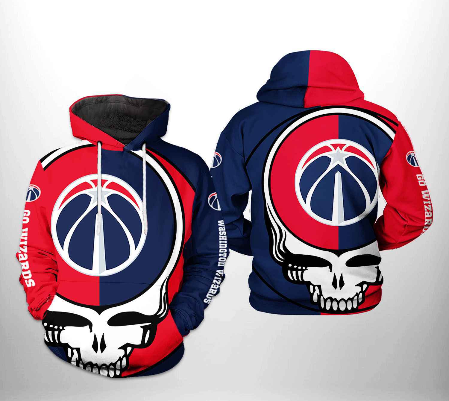 Washington Wizards NBA Grateful Dead 3D Printed Hoodie/Zipper Hoodie - 75c1f470ea81 Washington Wizards NBA Grateful Dead 3D Printed Hoodie/Zipper Hoodie - 75c1f470ea81
