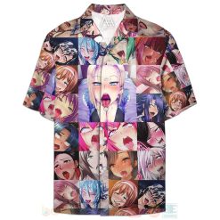 Ahegao Hawaiian Shirt