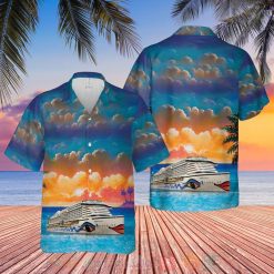 Aida Cruises Blue Hawaiian Shirt