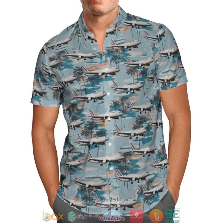 Air-France-Airbus-A320-Blue-Hawaiian-Shirt-1