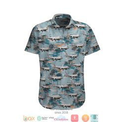 Air France Airbus A320 Blue Hawaiian Shirt