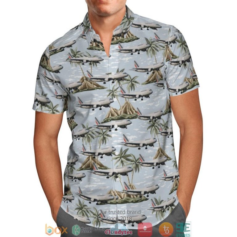 Air-France-Airbus-A320-Short-Sleeve-Hawaiian-Shirt-1