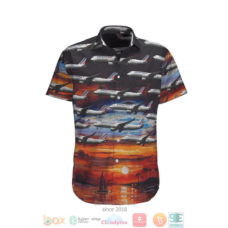 Air France Airbus A350 941 Hawaiian Shirt Air France Airbus A350 941 Hawaiian Shirt