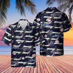 Air France Airbus A350 941 Navy Hawaiian Shirt