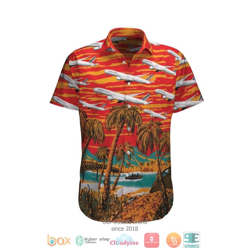 Air France Boeing 777 300Er Hawaiian Shirt 2 Air France Boeing 777 300Er Hawaiian Shirt 2