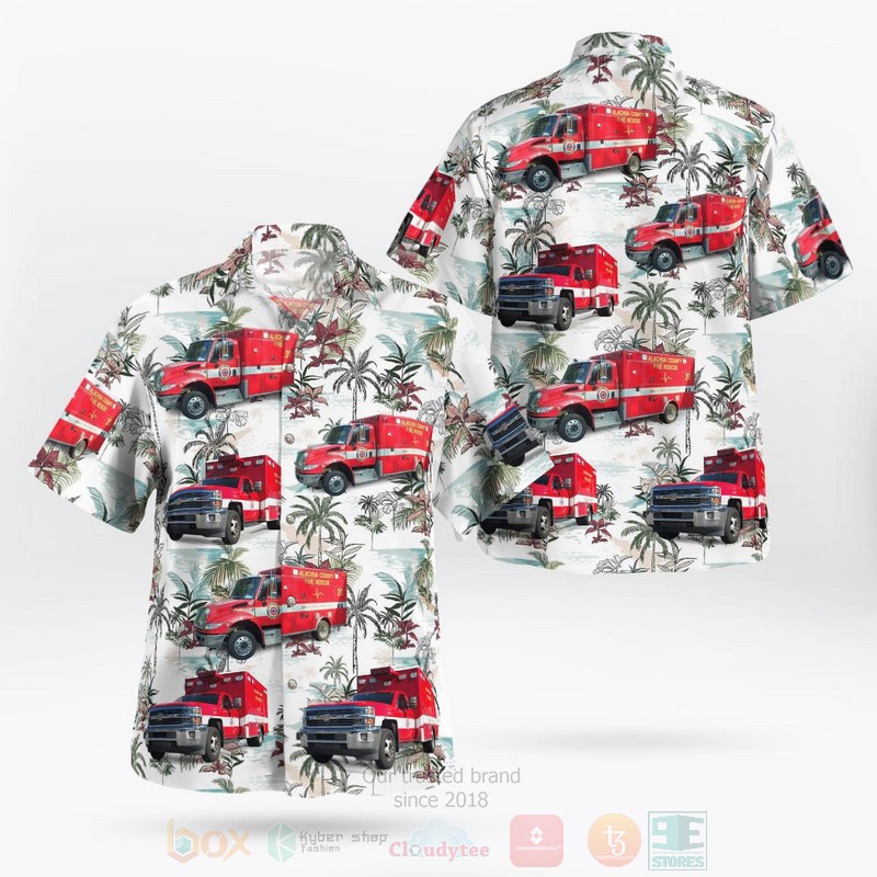 Alachua County Fire Rescue Florida Hawaiian Shirt Alachua County Fire Rescue Florida Hawaiian Shirt