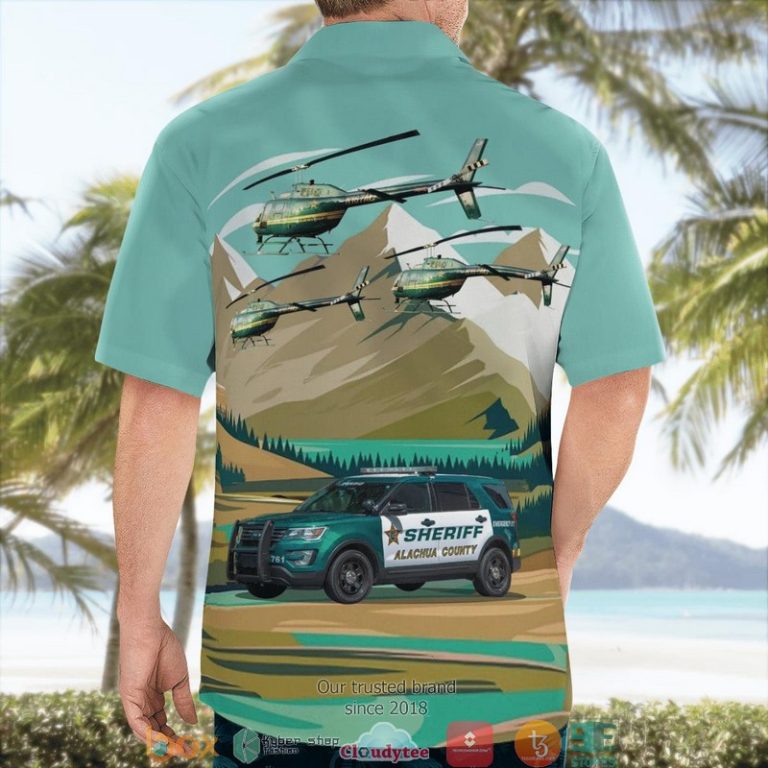 Alachua-County-Florida-Alachua-County-SheriffS-Office-Ford-Utility-Interceptor-And-Bell-Oh-58A-Kiowa-3D-Hawaii-Shirt-1