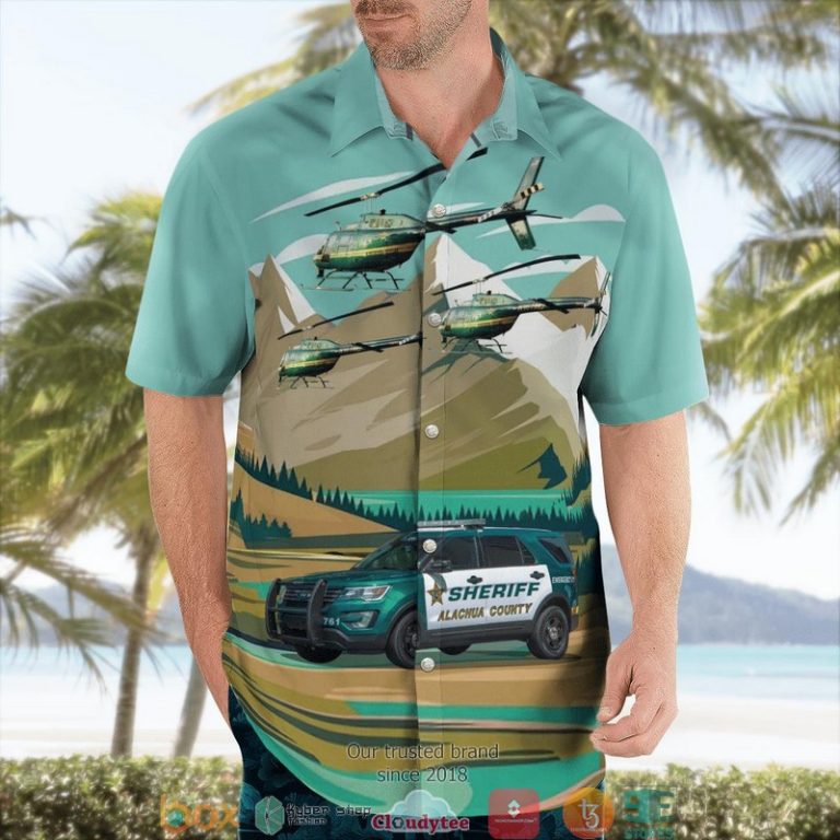Alachua-County-Florida-Alachua-County-SheriffS-Office-Ford-Utility-Interceptor-And-Bell-Oh-58A-Kiowa-3D-Hawaii-Shirt-3
