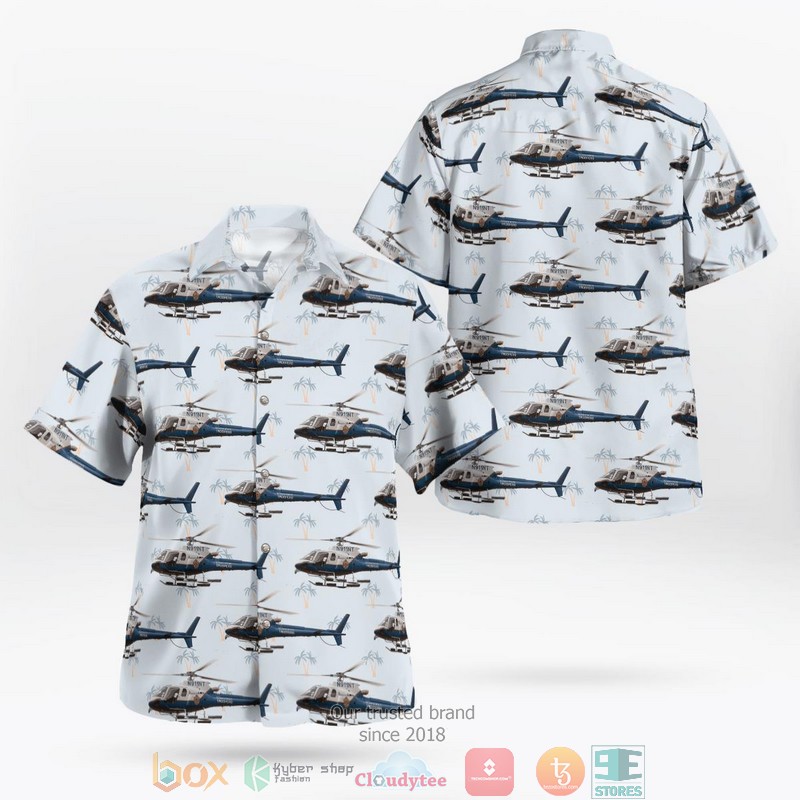 Alaska State Troopers Helicopter Hawaiian Shirt Alaska State Troopers Helicopter Hawaiian Shirt
