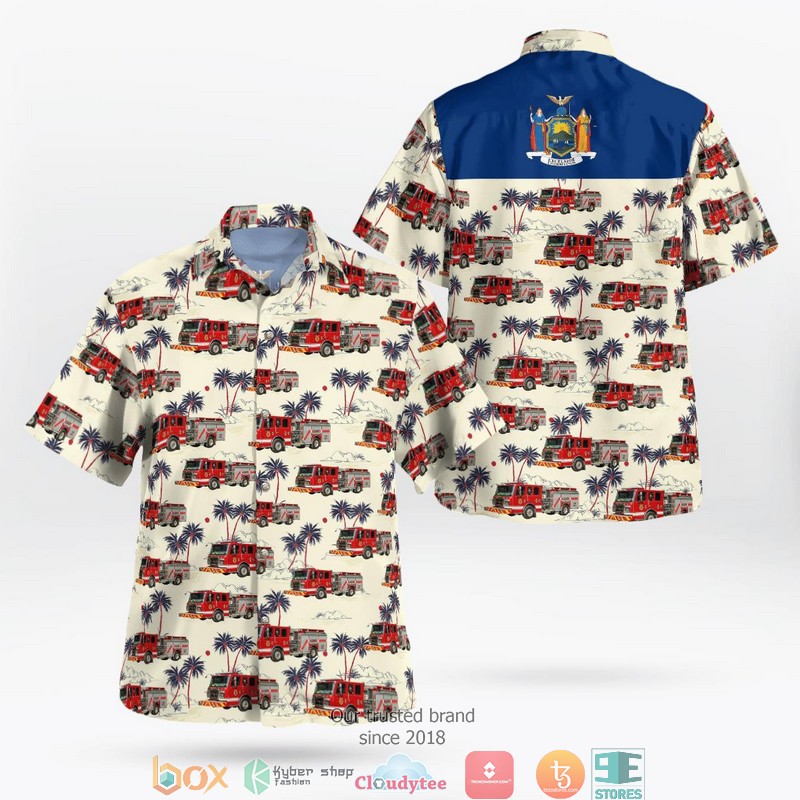Albany Fire Department New York Truck Hawaiian Shirt Albany Fire Department New York Truck Hawaiian Shirt