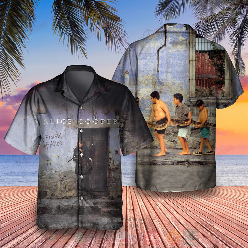 Alice Cooper A Fistful Of Alice Album Hawaiian Shirt Alice Cooper A Fistful Of Alice Album Hawaiian Shirt