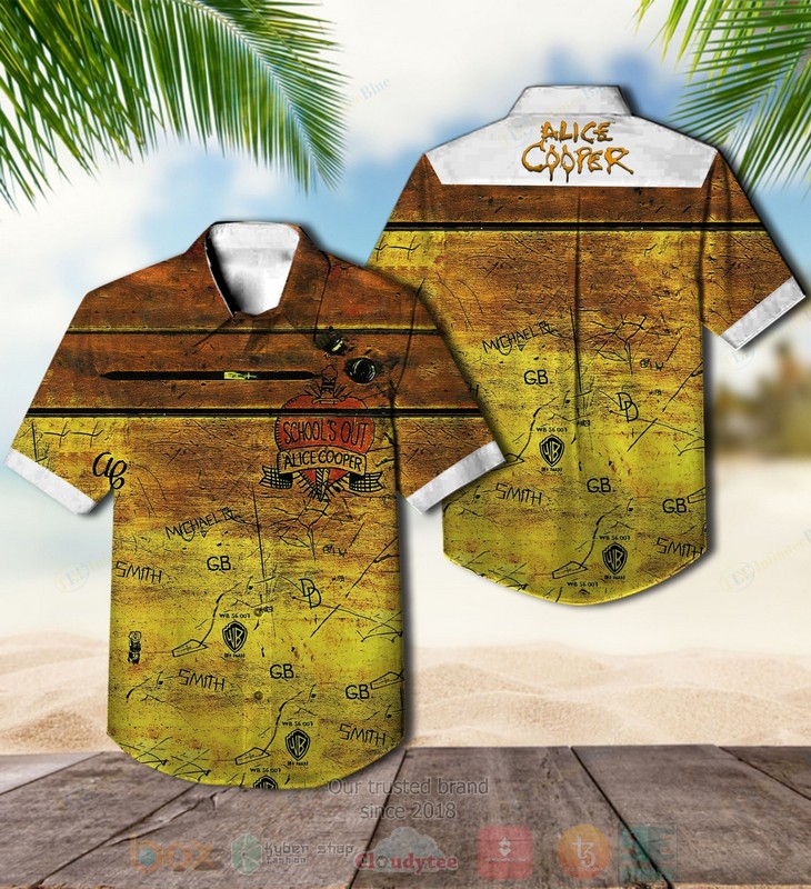 Alice Cooper Band Schools Out Hawaiian Shirt Alice Cooper Band Schools Out Hawaiian Shirt