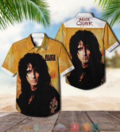 Alice Cooper Face Short Sleeve Hawaiian Shirt