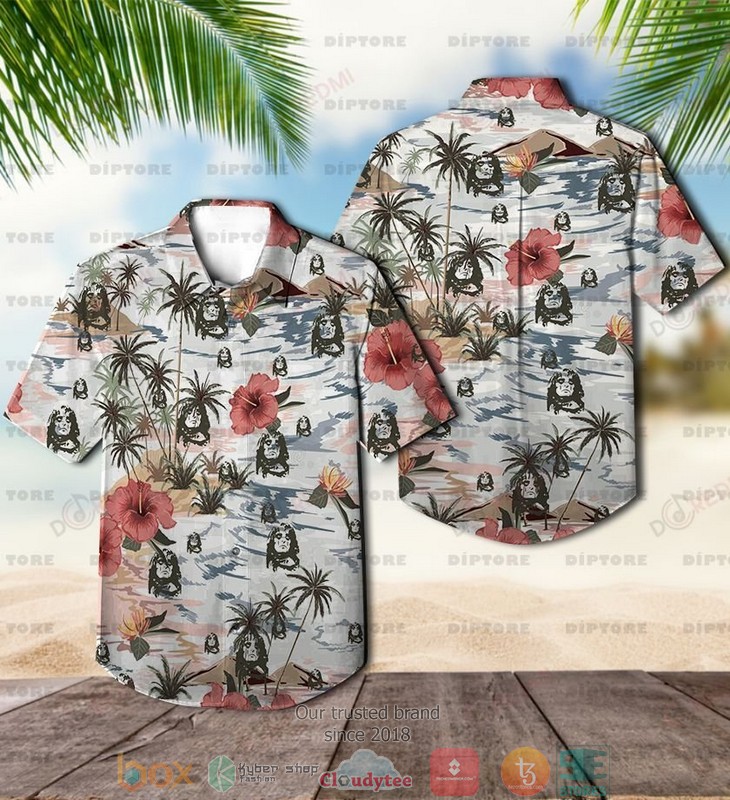 Alice Cooper Hibiscus Short Sleeve Hawaiian Shirt Alice Cooper Hibiscus Short Sleeve Hawaiian Shirt