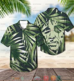Alice Cooper Tropical Leaf Short Sleeve Hawaiian Shirt