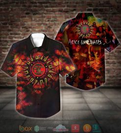 Alice In Chains Short Sleeve Hawaiian Shirt