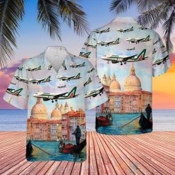 Alitalia Airbus A319 100 Hawaiian Shirt 2