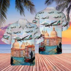 Alitalia Airbus A320 200 Hawaiian Shirt 3