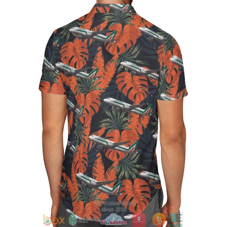 Alitalia-Airbus-A320-200-Short-Sleeve-Hawaiian-Shirt-2