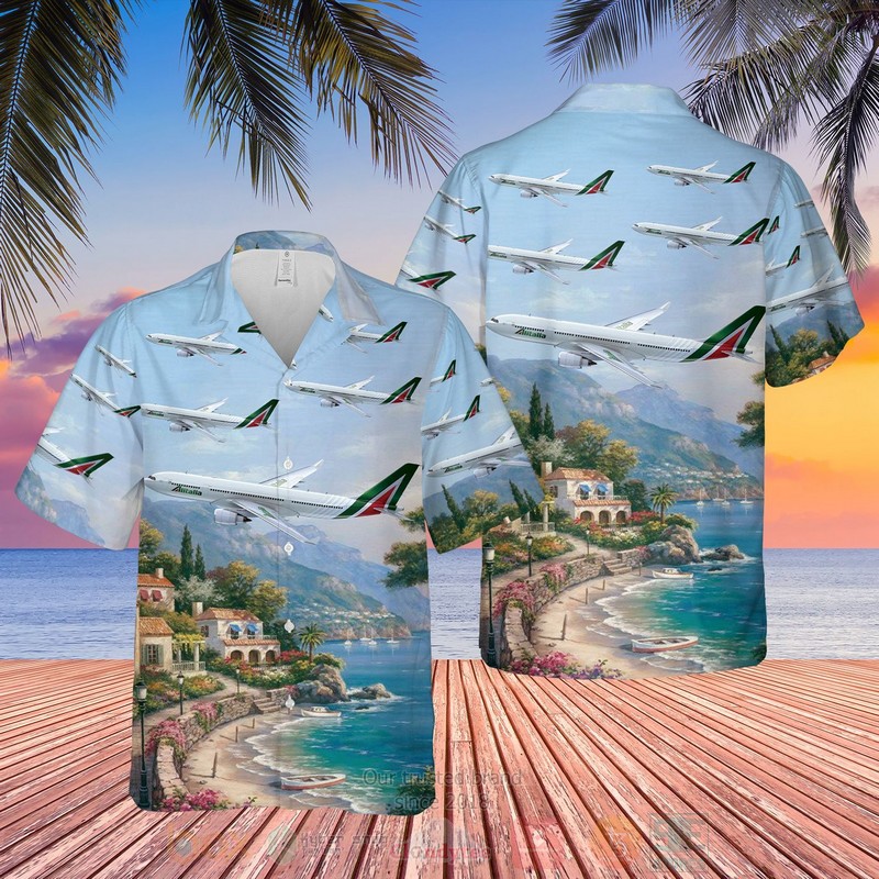 Alitalia Airbus A330 200 Hawaiian Shirt 3 Alitalia Airbus A330 200 Hawaiian Shirt 3