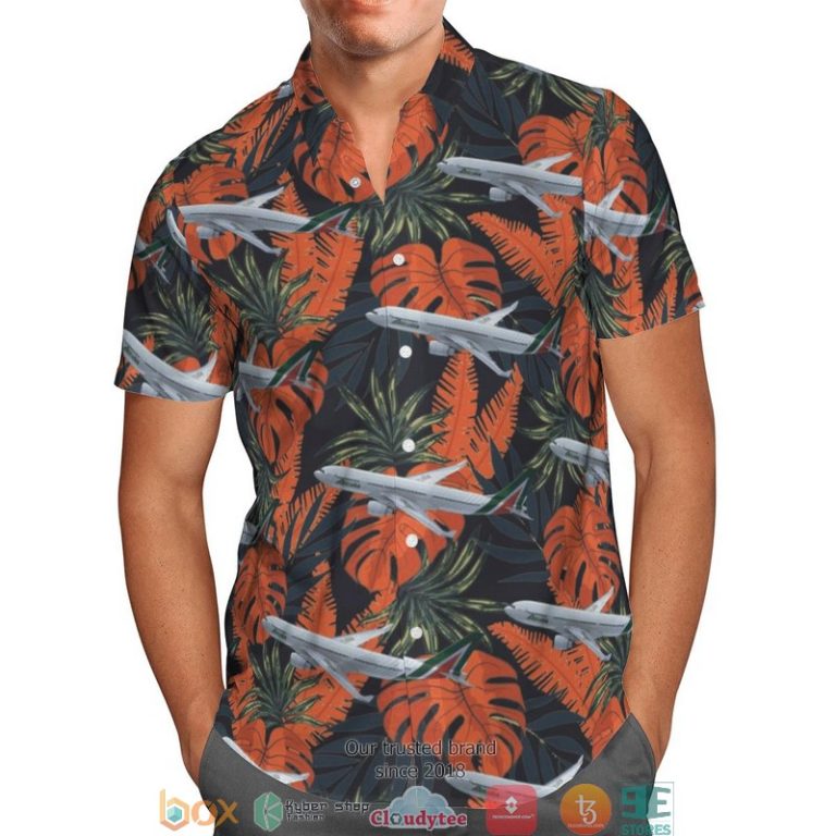 Alitalia-Airbus-A330-200-Short-Sleeve-Hawaiian-Shirt-1