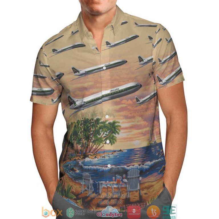 Alitalia-Sud-Aviation-Caravelle-Beach-Short-Sleeve-Hawaiian-Shirt-1