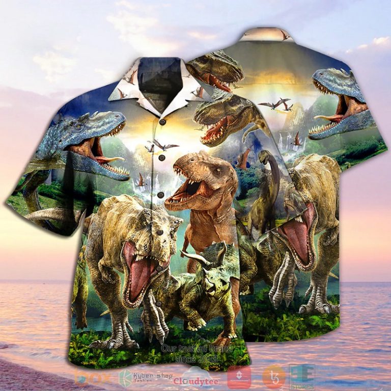 Angry-Dinosaur-Lost-In-Jurassic-Park-Dinosaur-Theme-Hawaiian-Shirt-2