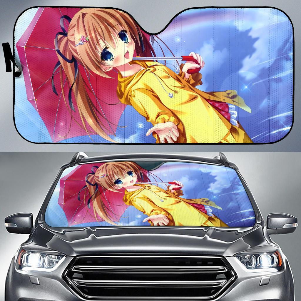 Anime Girl Sky Anime Car Auto Sun Shade Anime Girl Sky Anime Car Auto Sun Shade