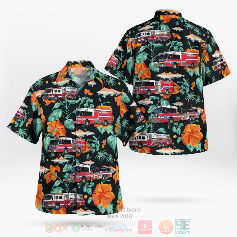 Apopka Fire Department Hawaiian Shirt Apopka Fire Department Hawaiian Shirt