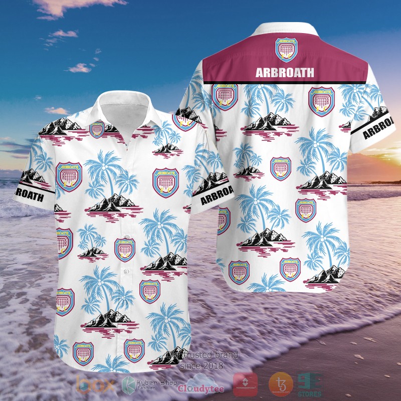 Arbroath Football Club Hawaiian Shirt Arbroath Football Club Hawaiian Shirt