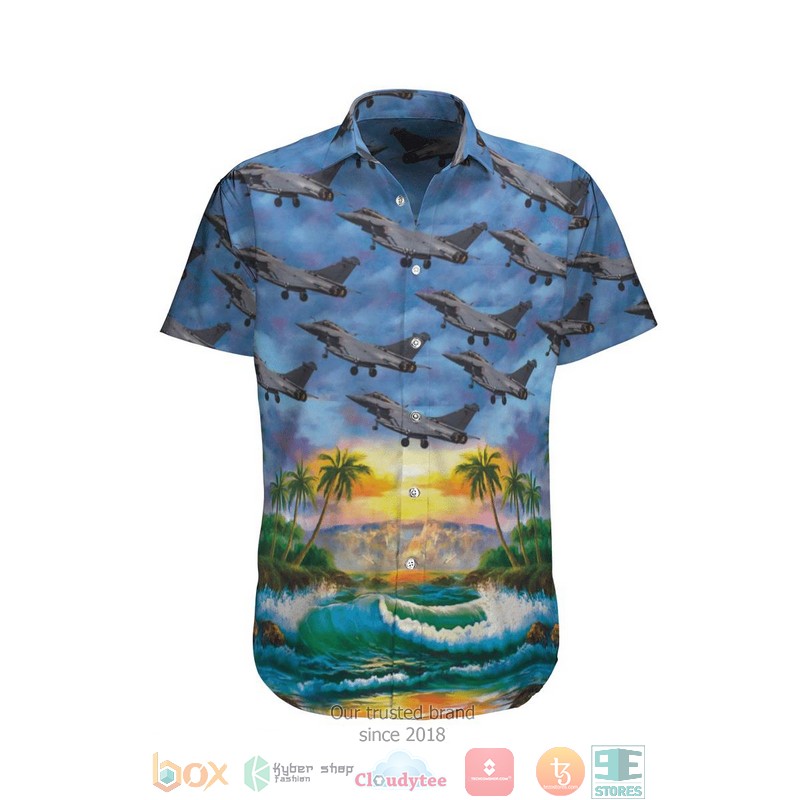 Armee De Lair Et De Lespace Aae Dassault Rafale Hawaiian Shirt Armee De Lair Et De Lespace Aae Dassault Rafale Hawaiian Shirt
