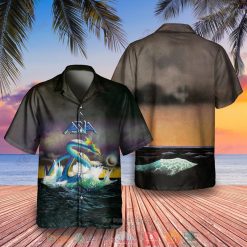 Asia Band Asia Album Black Hawaiian Shirt