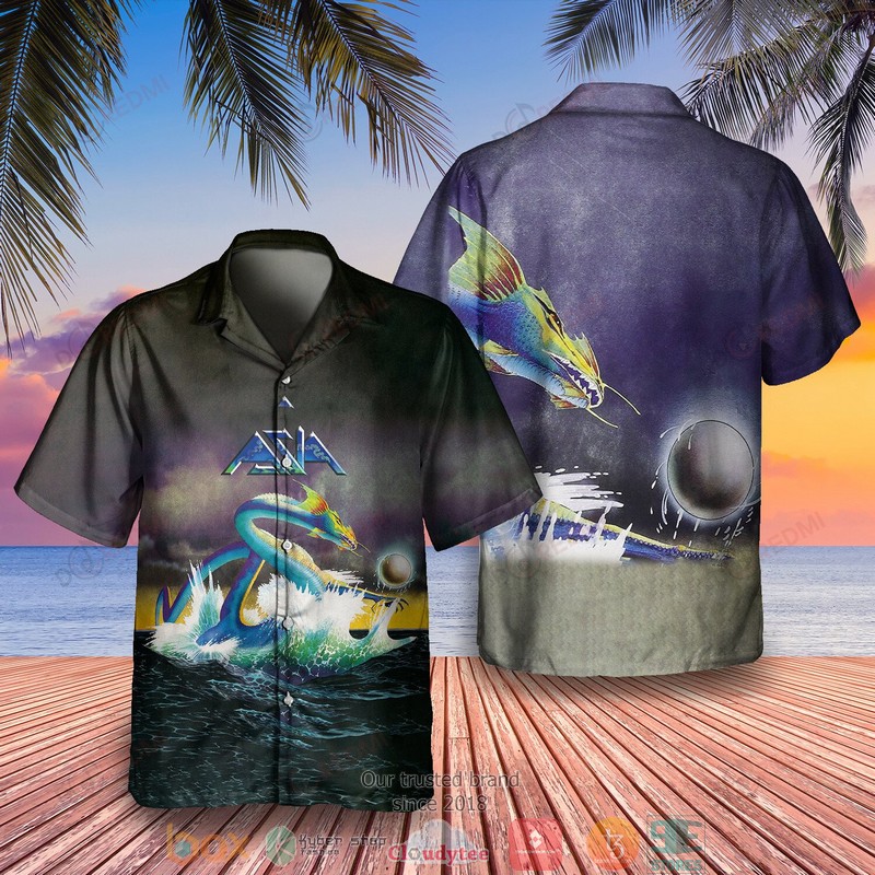 Asia Band Asia Album Hawaiian Shirt Asia Band Asia Album Hawaiian Shirt