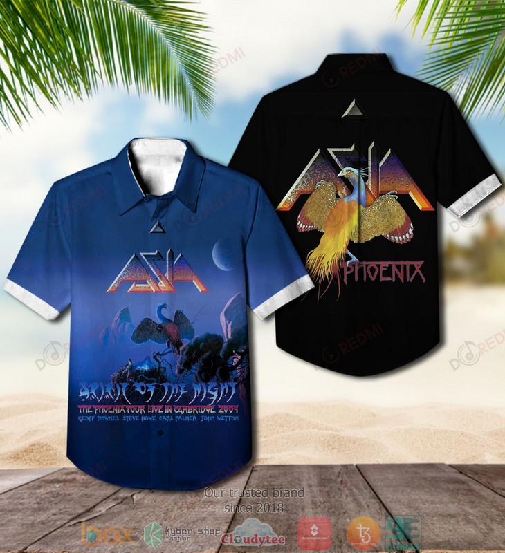 Asia Band Spirit Of The Night Phoenix Short Sleeve Hawaiian Shirt Asia Band Spirit Of The Night Phoenix Short Sleeve Hawaiian Shirt