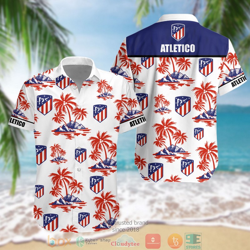 Atletico De Madrid Hawaiian Shirt Atletico De Madrid Hawaiian Shirt