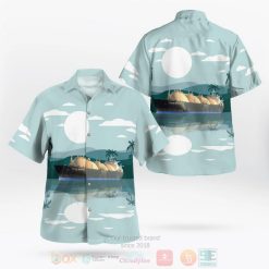 Australia Northwest Sanderling Lng Tanker Blue Hawaiian Shirt